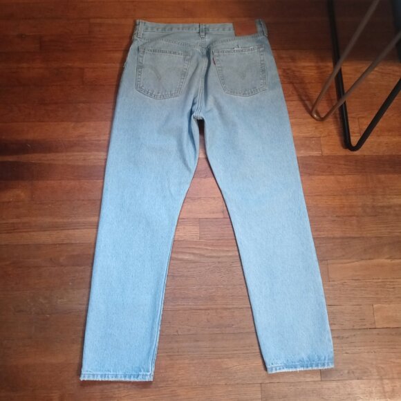 LEVI'S 501 original cropped jeans 28" inseam in Ojai Blue (sz29) - Picture 6 of 16